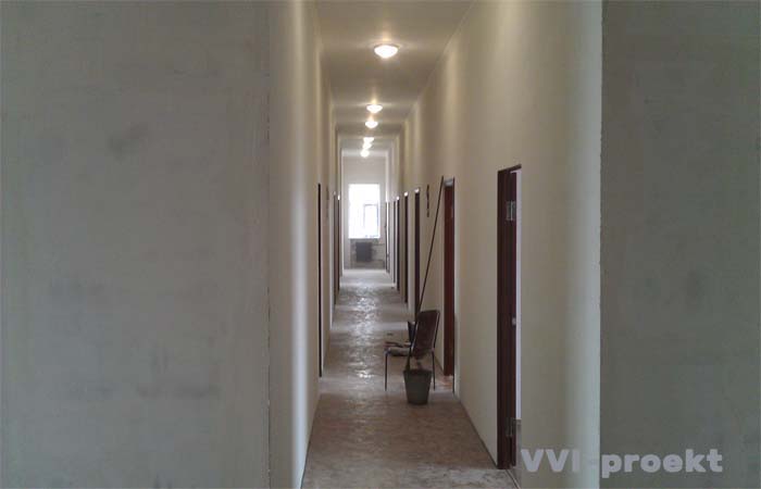 монтаж гипсокартонных стен и простенков в офисе города Николаева