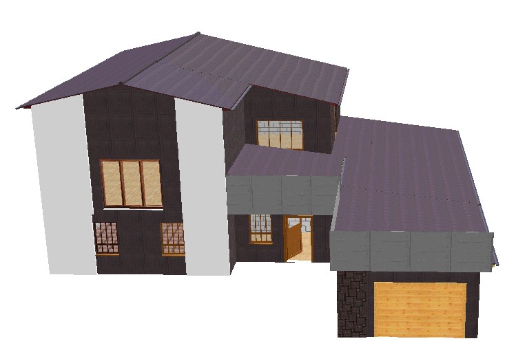 Візуалізація даху профнастилом