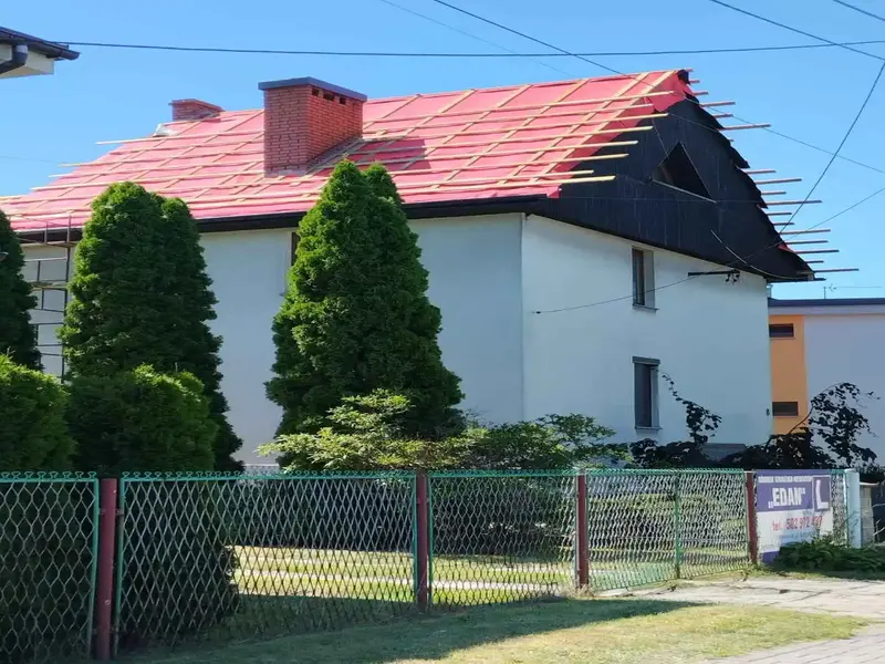 Кровля после монтажа