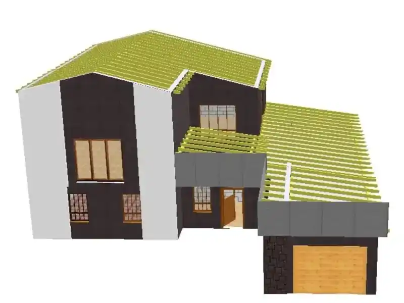 Кровля после монтажа